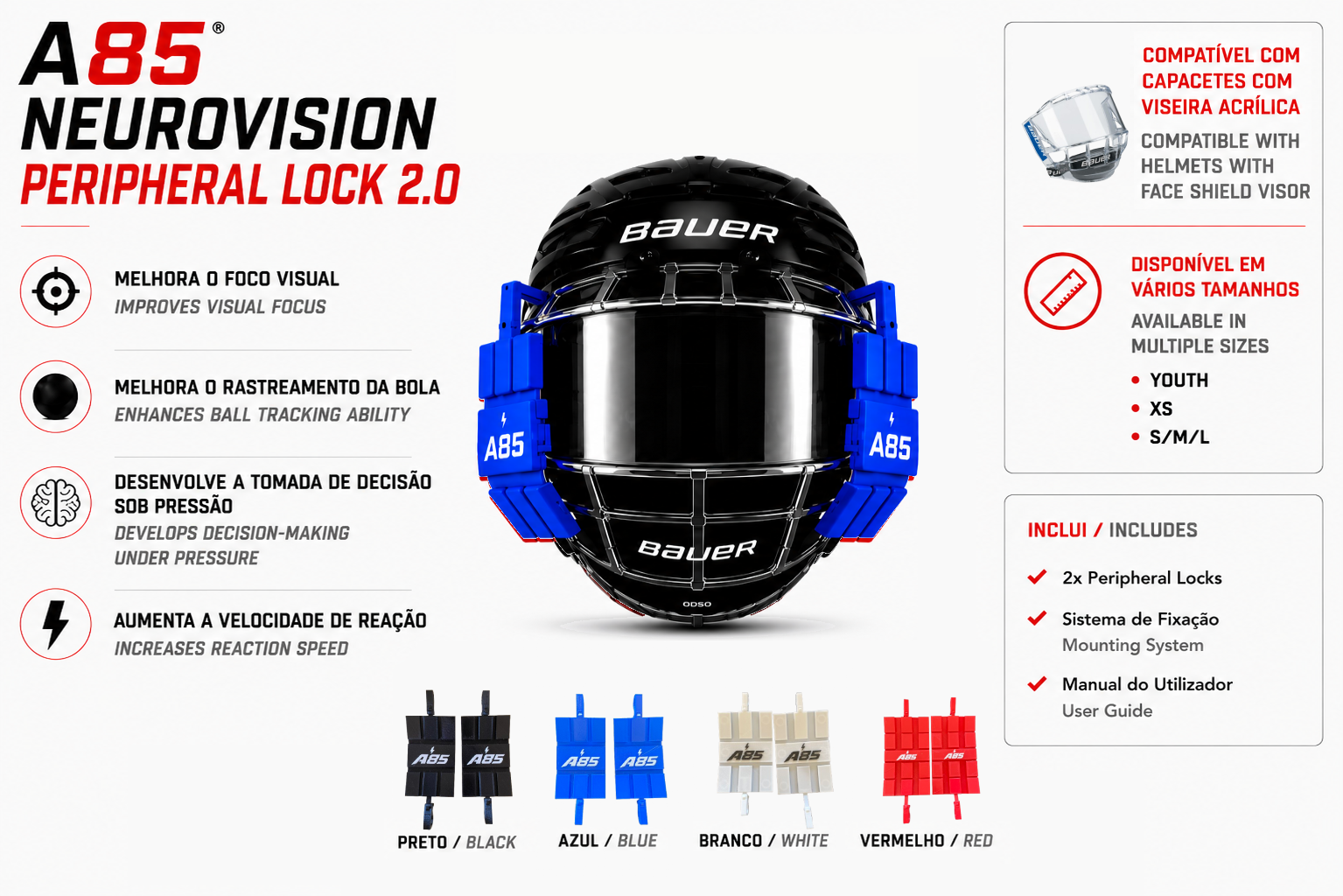 NeuroVision Peripherical  Lock 2.0 Viseira Acrílica