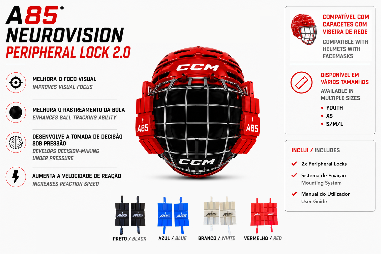NeuroVision Peripherical  Lock 2.0 Viseira Rede